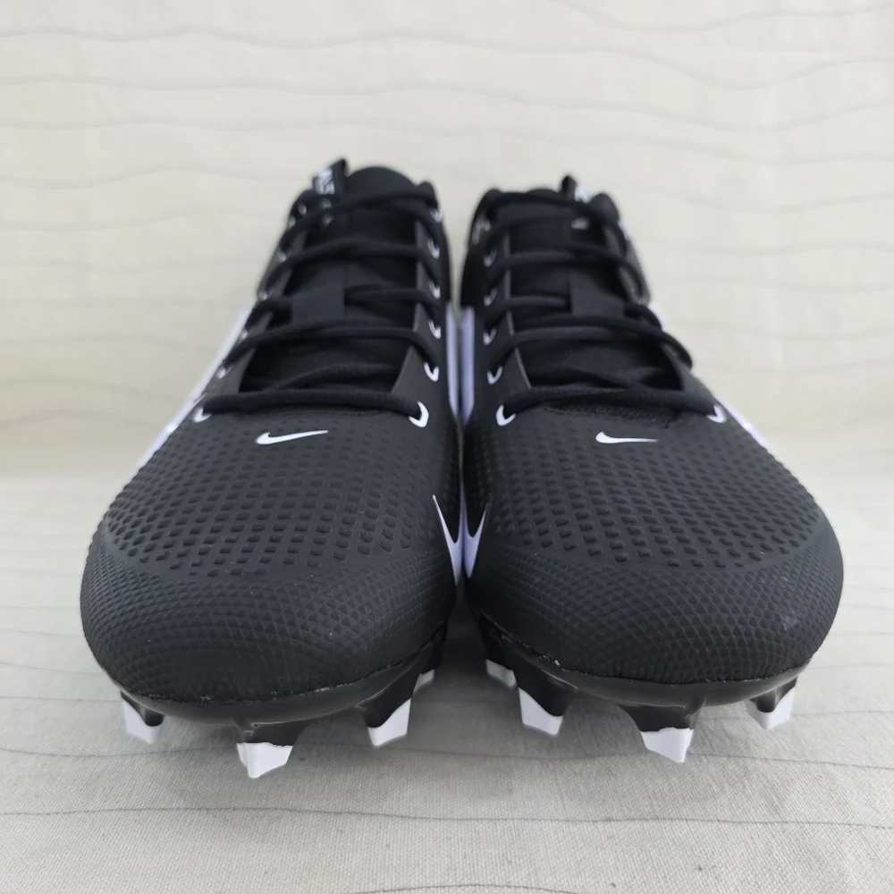 Nike Mens Alpha Menace 4 Black White Football Cleats Shoes FZ7703-005 Sz 15 NEW